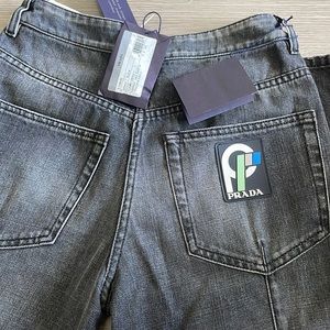 Prada black women jeans